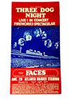 Scarce 3 Dog Night Rod Stewart   Faces 1973 Atlanta Braves Stadium Aor Poster