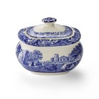 Blue Italian Covered Sugar Bowl 9 Oz- Spode