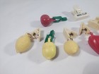 Vintage Style Table Cloth Weights Lemons Peppers With Extra Fridge Clip