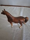 Vintage  Japan Porcelain Brown Bay Horse Figurine Matte Stallion Lefton   