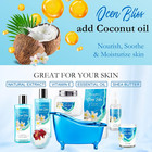 Spa Gift Basket Set 8 Pcs Bath   Body Self Care Kit Ocean Vanilla