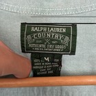 Vintage Polo Ralph Lauren Country Mint Green Faded Long Sleeve Button Up Shirt M