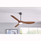 Home Decorators Marlon 66 In  Indoor Natural Iron Ceiling Fan With Remote