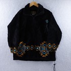 Bear Ridge Outfitters Horse Fleece Jacket Small Black Southwest Made In Usa