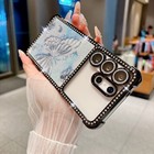 Glitter Butterfly Case With Lens Film  For Samsung Galaxy S26 s25 s24 s23 Ultra