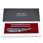 Parker Ptabk Adjustable Stainless Steel Black Straight Edge Barber Razor - New