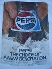 Vintage Retro Pepsi Cola logo  the Choice Of A New Generation  White T-shirt Lg 