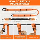 Adjustable Pull Up Assistance Bands With Foot And Knee Support For Home Gym