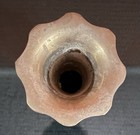 Vintage India Exotics Hand Made Brass Vase With Scalloped Rim 7 75 Tall India