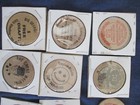 Lot 17 Different Vintage Wooden Nickels Advertising Novelty Clubs   Good Fors