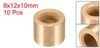 10pcs Self-lubricating Bearing Sleeve 8mm X 12mm X 10mm Sintered Bronze Bushing