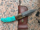 Damascus Made Folding Knife  Pocket Knife Handmade Tactical Outdoor Hunting Edc