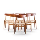 Hans Wegner For Carl Hansen   Son Ch23 Danish Teak  Oak Dining Chairs - Set Of 6