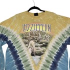Led Zeppelin House Of The Holy Long Sleeve Shirt Vtg 03 Liquid Blue Tie Dye Xl
