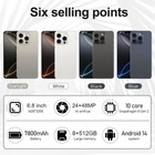 2025 New I16 Pro Max 6 8  Android Smartphone Unlocked 8 512gb 7800mah Dual Sim
