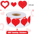 Crtiin Roll Of 500 Pieces Tanning Stickers For Body Sunbathing Tanning Bed Stick