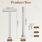 3 Set Cake Tray Stand Handle  2-tier T-shape Cupcake Stand Hardware  Silver