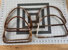 Vtg 1970s  Purse Handles Carmel Swirl 1 Set   Carmel Swirl Faux Bamboo 1 Set 
