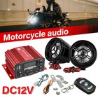 Waterproof Bluetooth Motorcycle Stereo Speaker Mp3 Audio System Usb Aux Fm Radio