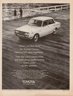 1969 Toyota Corona Vintage Print Ad Import Car Retro Auto Advertising Mcm Decor