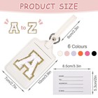 Initial Luggage Tags For Suitcases  Cute Letter Luggage Bag Suitcase Identifi   