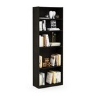 Espresso - Furinno Jaya Book Shelf  5-tier Bookshelf  Bookcase With Adjustable