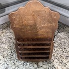 Thimble Wood Display Case Mcm Wall Mount Holds 35 Thimbles 16 5x10in