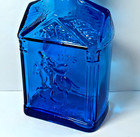 Vintage Wheaton Nj Blue Old North Church Shape Paul Revere 1775 Glass Bottle 8 