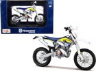 Husqvarna Fe 501 White And Blue With Yellow Stripes 1 12 Diecast Motorcycle By