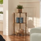 Yufam 3-tier Corner Shelf  Brown