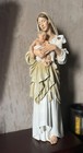 Innocence Statue  Madonna And Jesus Child With Lamb Figure  Virgin