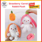 Strawberry Carrot Rabbit Plush Toy Cute Fruit Bunny Doll Soft Stuffed Kids
