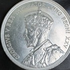 1935 Canada Silver Dollar Coin King George V Voyageur Choice Uncirculated   