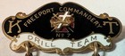 Vintage Knights Templar Freeport  Illinois Commandery No  7 Drill Team Jewel