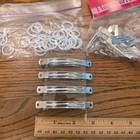 Lot Of Hair Barrette Bases Alligator Clips And Plastic Rings For Diy Crafts Bows
