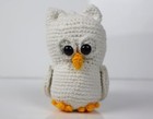 Little White Owl Crochet Soft Toy Gift For Baby Girl   Boy   Owl Stuffed Toy
