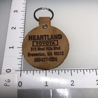 Bremerton Wa Heartland Toyota Leather Auto Car Dealer Washington Keychain Ring