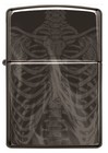 Zippo Rib Cage Design High Polish Black Windproof Pocket Lighter  24756-084778