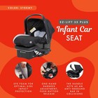 Baby Trend Ez-lift Plus Lightweight Infant Car Seat  Cozy Cover   Base  Stormy
