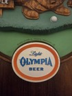 Vintage 1970   s Olympia Light Beer Sign Brewing Golfers