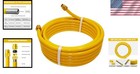 1 2  Csst Gas Line 33ft Corrugated Stainless Steel Tubing W  2 Male Fittings