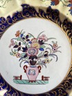 Very Rare Antique Masons Ironstone Plate Chinese Vase   Flowers  England  2 Of 2