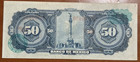 Mexico 1961 El Banco De Mexico 50 Pesos Banknote