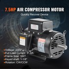 Uimoso 7 5hp Air Compressor Electric Motor 230v 3450rpm 184t Frame Cw ccw Rotate