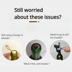 Two-prong Cork Puller Remover Ah-so Old Wine Opener Multifunction Beer Corkscrew