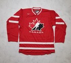 Nike Team Canada Olympic Hockey Jersey  75 Gj Size L Red Iihf Stitched Sewn
