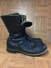 Vintage     1960   s Bf Goodrich Combat Cap Toe Military Boots Sz 12 Black Leather