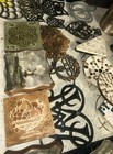 Antique Brass cast Iron  Ceramic Tile Trivet Vintage 26 Total Lot