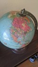 Vintage Replogle 10 Inch Reference Globe 1940s Desk Made In Usa  
