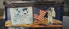Vintage 1970 Aladdin The Astronauts Metal Lunch Box W  Original Thermos Apollo M